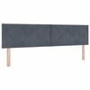 vidaXL LED Kopfteil Dunkelgrau 180 cm Samt