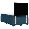 vidaXL Boxspringbett mit Matratze Blau 120x190 cm Samt