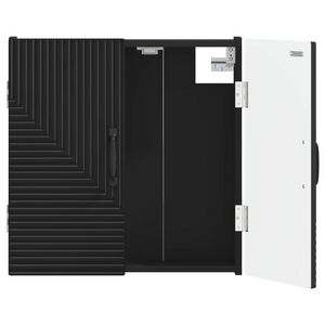 vidaXL Dartboard Schrank HAARLEM Schwarz 52,5 x 10,5 x 53,5 cm