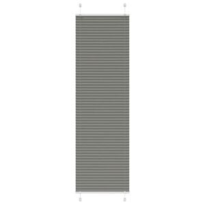 vidaXL Plissee Anthrazit 65x200 cm Stoffbreite 64,4 cm Polyester