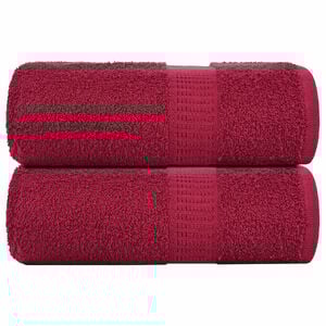 vidaXL Wascht&uuml;cher FROGN 2 Stk. Bordeaux 30x30 cm 360 g/m&sup2;