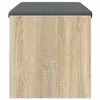 vidaXL Flurbank mit Kissen Sonoma-Eiche 83 x 38 x 40 cm