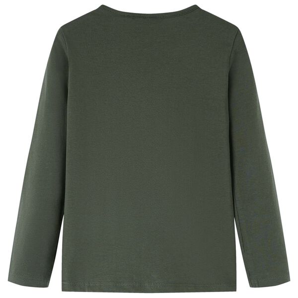 Kinder-Langarmshirt Khaki 140