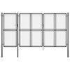 vidaXL Gartentor aus Stahl 400 x 150 cm Anthrazit