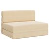 vidaXL Klappsofa Bett Creme 100 x 80 x 60 cm Stoff