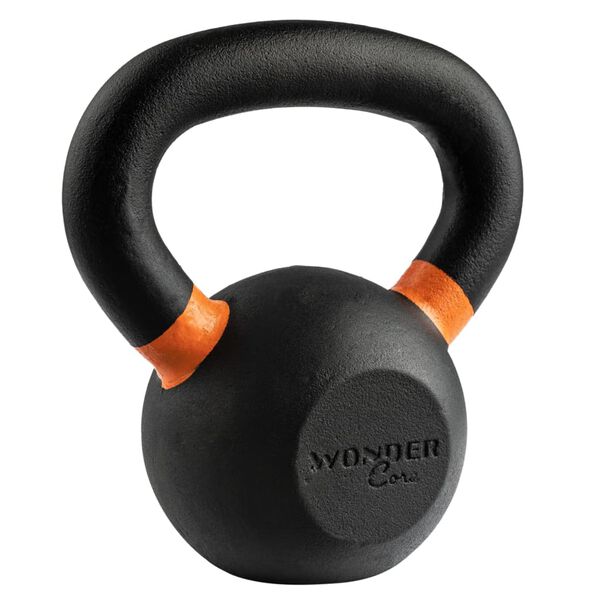 Wonder Core Kettlebell Power Coating 6 kg Schwarz und Orange