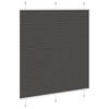 vidaXL Plissee Schwarz 120x150 cm Stoffbreite 119,4 cm Polyester