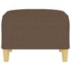vidaXL Fu&szlig;hocker Braun 70x55x41 cm Stoff