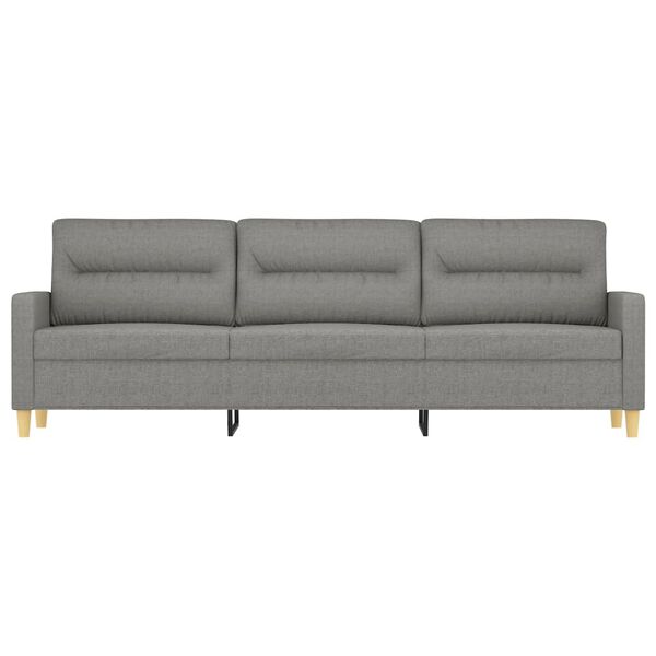 vidaXL 3-Sitzer-Sofa Dunkelgrau 210 cm Stoff
