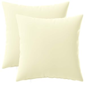 vidaXL Kissenbezug 2 pcs HEERLEN Creme 30 x 30 cm Polyester