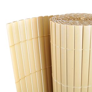 vidaXL Zaunpaneele Gelb PVC