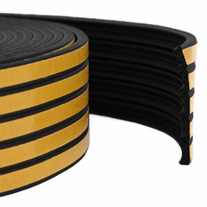 vidaXL Selbstklebende Fensterdichtung Schwarz 15 x 8 mm 12 m