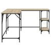 vidaXL Schreibtisch Sonoma-Eiche 139x139x75 cm Holzwerkstoff