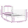 vidaXL Massivholzbett ohne Matratze 90x200 Kiefernholz