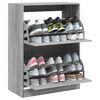 vidaXL Schuhschrank mit 2 Klappen Grau Sonoma 80x42x108 cm