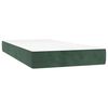 vidaXL Taschenfederkernmatratze Mittel Dunkelgr&uuml;n 80x210x20 cm Samt