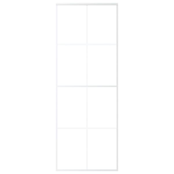 vidaXL Schiebet&uuml;r ESG-Glas und Aluminium 76x205 cm Schwarz