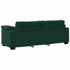 vidaXL 3-Sitzer-Sofa Dunkelgr&uuml;n 220x77x82 cm Samt
