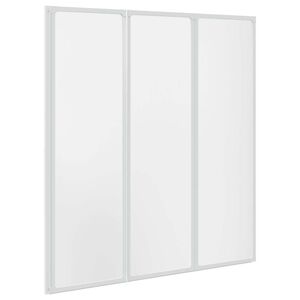vidaXL Duschwand 141 x 132 cm 3 Paneele Faltbar