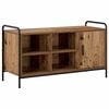 vidaXL Schuhschrank 100 x 39,5 x 55,5 cm Holzwerkstoff Altholz