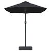 vidaXL Garten-Sonnenschirm Schwarz 385 x 209 x 244 cm Polyester