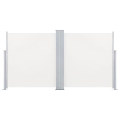 vidaXL Seitenmarkise Ausziehbar Creme 117x600 cm