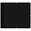 vidaXL Balkon-Sichtschutz Schwarz 90x1000 cm 100 % Polyester-Oxford