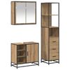 vidaXL Badezimmerm&ouml;bel-Set 3 Stk. Artisan-Eiche 65 x 33 x 60 cm