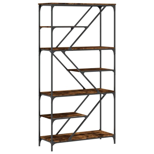 vidaXL B&uuml;cherregal R&auml;uchereiche 91x36x176 cm Holzwerkstoff und Stahl