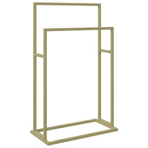 vidaXL Handtuchständer Gold 48x24x78,5 cm Eisen