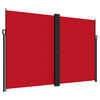 vidaXL Seitenmarkise Ausziehbar Rot 220x1200 cm