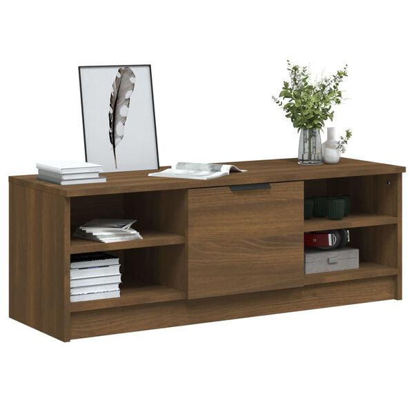 vidaXL TV-Schrank Braun Eichen-Optik 102x35,5x36,5 cm Holzwerkstoff