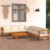 vidaXL 8-teiliges Garten-Lounge-Set mit Kissen 100 x 60 cm Akazienholz