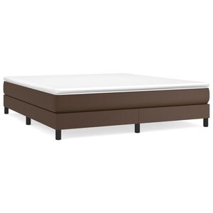 vidaXL Boxspringbettgestell Braun 180x200 cm Kunstleder