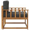 vidaXL Outdoor Mittelsofa Massivholz Akazie Natur