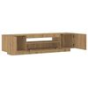 vidaXL TV-Schrank mit LED-Leuchten Artisan-Eiche 160x35x40 cm
