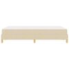 vidaXL Boxspringbett mit Matratze Creme 120 x 200 cm Stoff