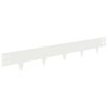 vidaXL Raseneinfassung 20 pcs 100 x 15 cm Stahl Wei&szlig;