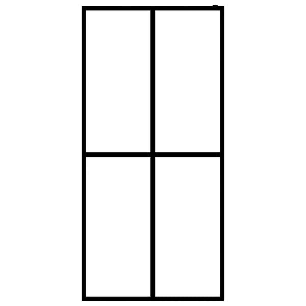 vidaXL Duschwand f&uuml;r Walk-in Dusche Mattes Sicherheitsglas 140x195 cm