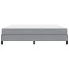 vidaXL Boxspringbett mit Matratze Hellgrau 180 x 200 cm Stoff