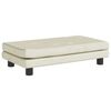 vidaXL Kindersofa mit Hocker Creme 100x50x30 cm Samt