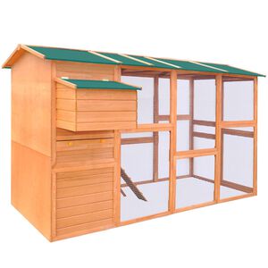 vidaXL H&uuml;hnerstall Holz 295x163x170 cm