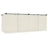 vidaXL Pavillon mit Vorh&auml;ngen Creme 6x3 m Stahl