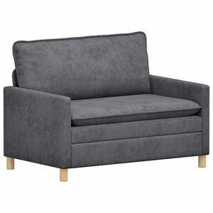 vidaXL Sofa Dunkelgrau 126 x 81 x 87,5 cm Polyester