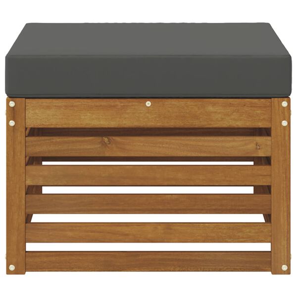 vidaXL Outdoor-Fu&szlig;hocker Massivholz Akazie Natur