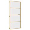 vidaXL Innent&uuml;r Schlank Golden 93x201,5 cm Hartglas und Aluminium