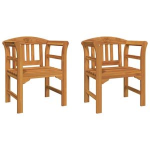 vidaXL Rosenbank Natur 68,5 x 46 x 82,5 cm Massivholz Akazie