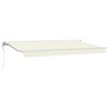 vidaXL Markisenrahmen Creme 400 x 200 cm Polyester mit PU-Beschichtung