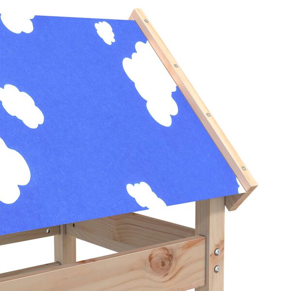 vidaXL Spielturm Braun 52.5 x 85 x 239 cm Massives Kiefernholz