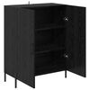 vidaXL Sideboard Schwarz Eichen-Optik 69,5 x 34 x 90 cm Holzwerkstoff